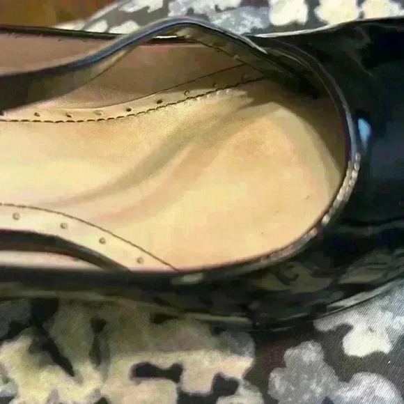 Marc by Marc Jacob’s black patent leather wedge pumps with strap size 40 - Picture 9 of 12